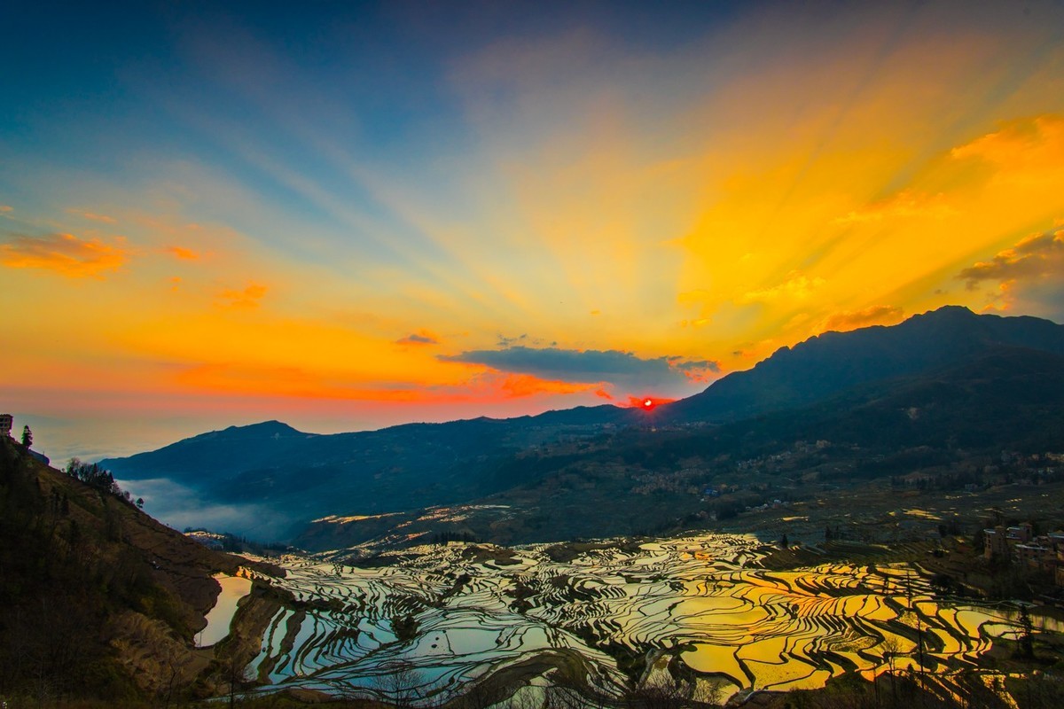 彩云之南之元阳------多依树梯田的日出-中关村在线摄影论坛