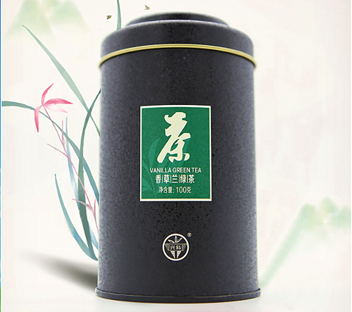 【兴隆热带植物园】￥ 79.9 --兴科香草兰绿茶100g铁罐 -特级 -兴隆热带植物园- 海南原产地-正品